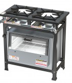 Fogão 2 Bocas Alta Pressão Estampado 2QS C/ Forno