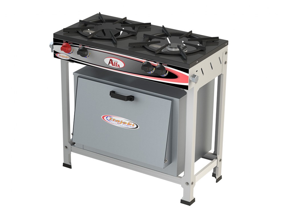 Fogão 2 Bocas Alfa c/ forno - 1QS 1QD