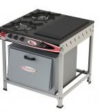 Fogão 2 Bocas Chapa  Alfa c/ forno - 1QS 1QD