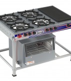 Fogão 4 Bocas Chapa Ômega c/ forno - 2QS 2QD