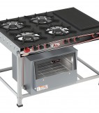 Fogão 4 Bocas Chapa Alfa c/ forno - 2QS 2QD