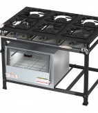 Fogão 6 Bocas Alta Pressão Estampado 6QSM C/ Forno