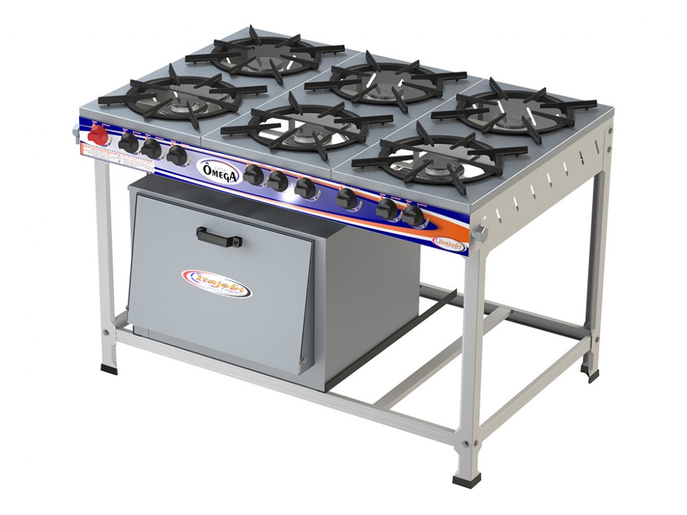 Fogão 6 Bocas Ômega c/ forno - 3QS 3QD