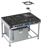 Fogão 6 Bocas Premium C/ Forno - 3QS 3QD