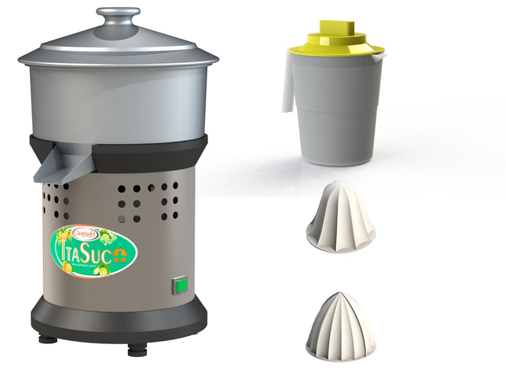 Extrator de Suco Plus Inox - Caçamba e Bica Alumínio
