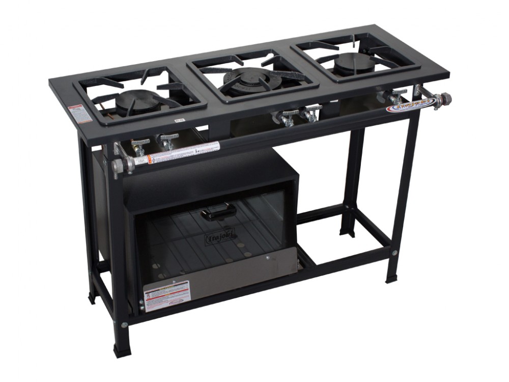 Fog&atilde;o 3 Bocas Ativo B.P - 30x30 2QS 1QD C/ Forno