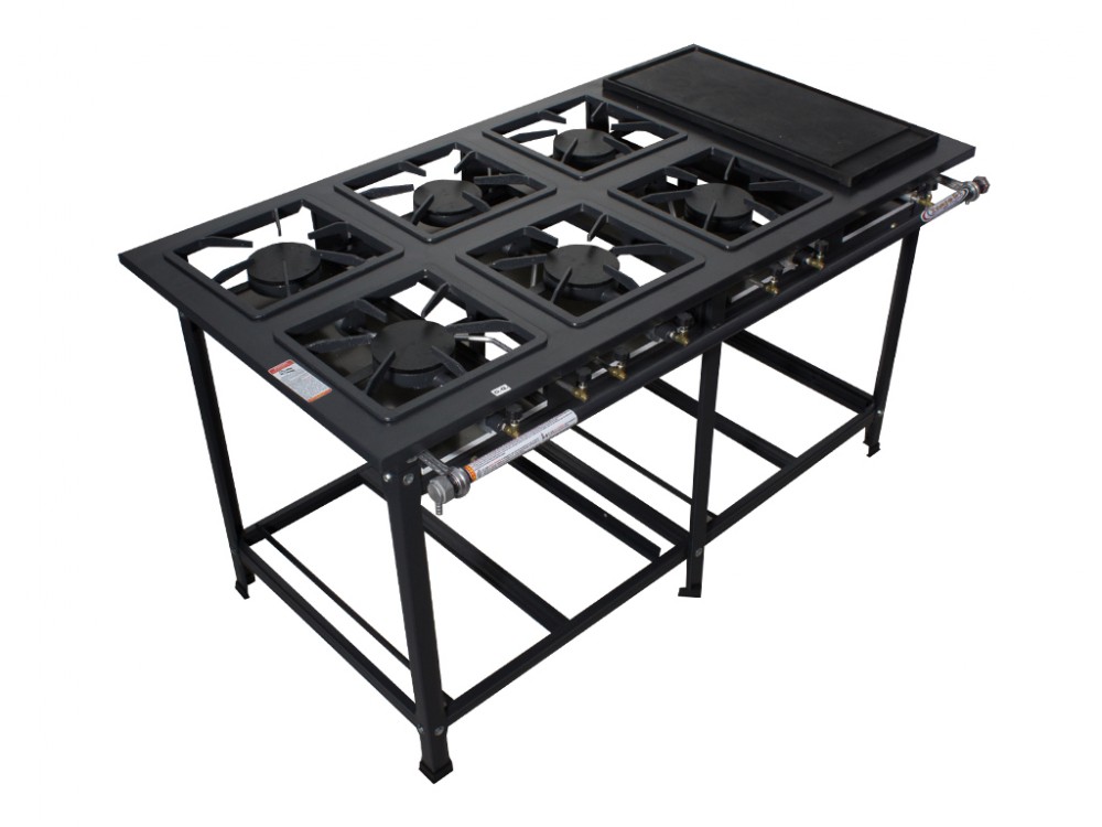 Fog&atilde;o 6 Bocas Chapa Ativo A.P - 30x30 6QS