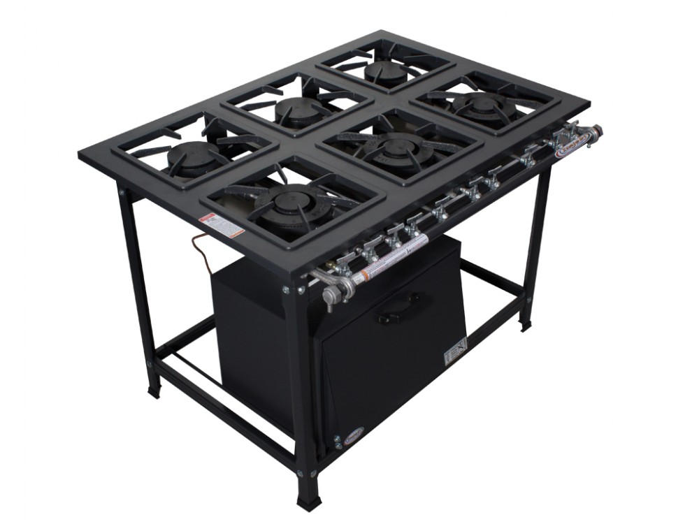 Fog&atilde;o 6 Bocas Ativo B.P - 30x30 3QS 3QD c/ Forno